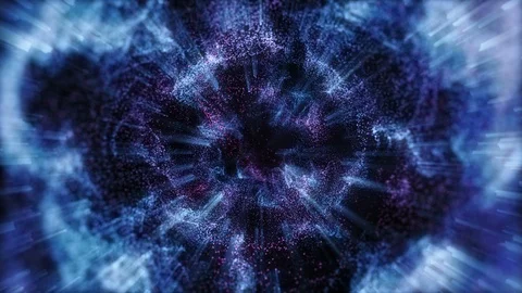 4K Abstract motion background animation shining particles dust wave flow loop Stock-Footage 102667950