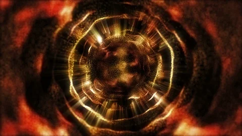 4K Abstract motion background animation shining particles dust wave flow loop Video stock 103142929