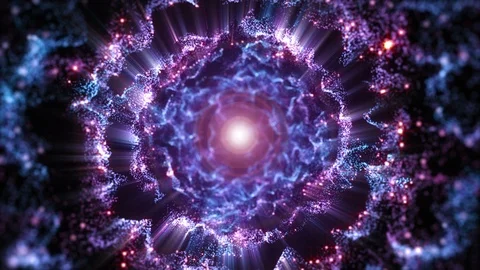 4K Abstract motion background animation shining particles dust wave flow loop Video stock 103143648