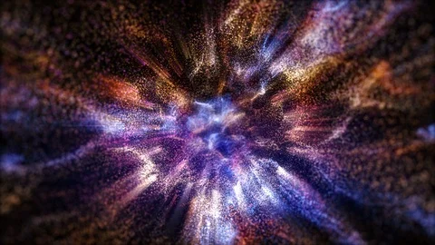 4K Abstract motion background animation shining particles dust wave flow loop Stock-Footage 103144056