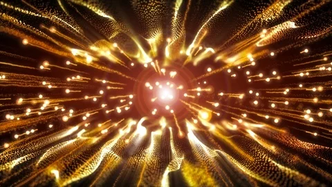4K Abstract motion background animation shining particles dust wave flow loop Stock-Footage 103509910