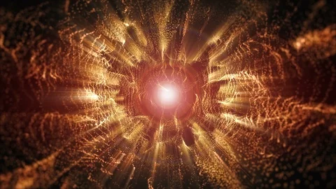 4K Abstract motion background animation shining particles dust wave flow loop 스톡 동영상 103509917