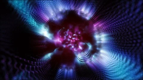 4K Abstract motion background animation shining particles dust wave flow loop Stock-Footage 103510502