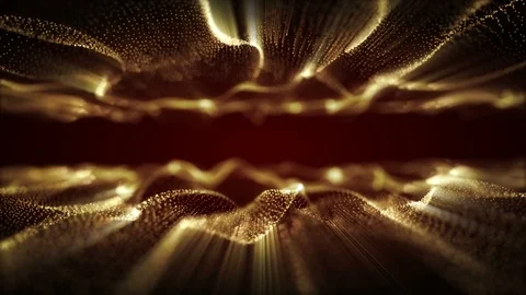 4K Abstract motion background animation shining particles dust wave flow loop 스톡 동영상 103510592