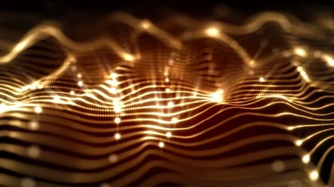 4K Abstract motion background animation shining particles dust wave flow loop 스톡 동영상 103510595