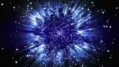 4K Abstract motion background animation shining particles dust wave flow loop Stock-Footage 103512038