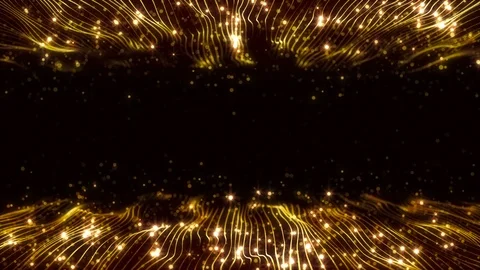 4K Abstract motion background animation shining particles string grid flow loop Stock Footage 104209934