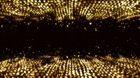 4K Abstract motion background animation shining particles string grid flow loop Stock Footage 104210401