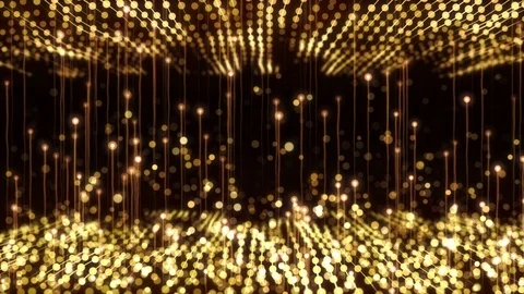 4K Abstract motion background animation shining particles string grid flow loop Stock Footage 104211176