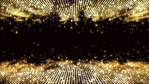 4K Abstract motion background animation shining particles string grid flow loop Stock Footage 105475222