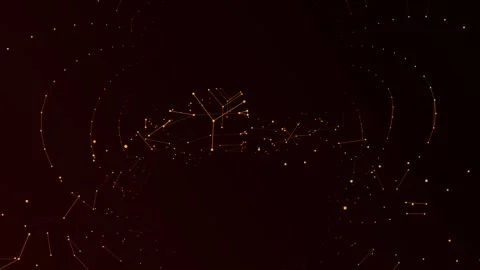 4K Abstract motion background animation shining particles Stock Footage 328028941