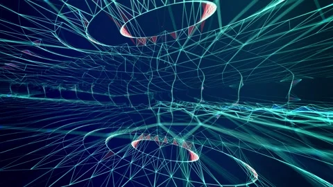 4K Abstract motion background animation shining particles Stock Footage 328029024