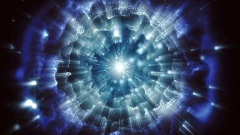 4K Abstract motion background shine particles dust wave circle sphere flow loop Stock-Footage 101455022