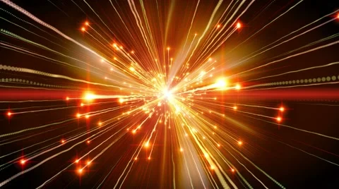 4K Abstract motion background, shining light, rays, particles, seamless loopable Stock Footage 40634833