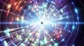 4K Abstract motion background, shining light, stars, particles, rays, loop. 4k or 4k+ Resolution