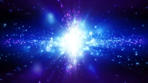 4K Abstract motion background, shining light, stars, particles, rays, loop. Stock Footage 42012000