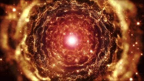 4K Abstract motion background shining particles dust sparks circle wave  loop Stock-Footage 101320132