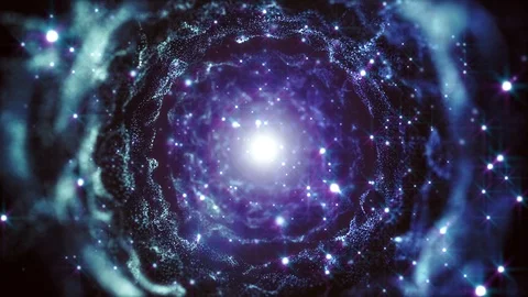 4K Abstract motion background shining particles dust sparks circle wave  loop 스톡 동영상 101320183