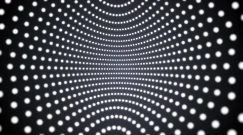 4k abstract motion background spinning dots seamless loop silver Video stock 56061474