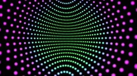 4k abstract motion background spinning dots seamless loop disco Stock Footage 56061648