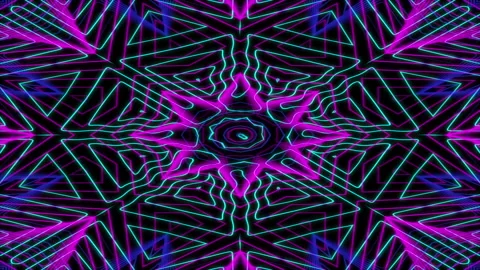4k Abstract multicolored motion graphics background. Fractal acid trip animation Stock Footage 133579648