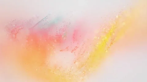 4K Abstract Multicolored Powder Explosion with Pink Yellow and Blue Stock Footage 327407810