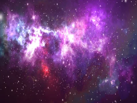 4k Abstract mysterious Through the Nebula Particles Background Video stock 74933221