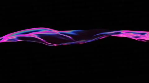 4k Abstract neon background. Motion liquid surface. Wavy element. Stock Footage 149705365