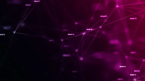 4K Abstract network and digital background (loopable)-Zoom Out Stock Footage 155291350