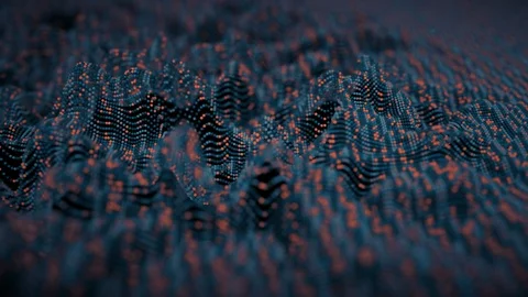 4K Abstract Neural Net Of An Artificial Intelligence. Stock Footage 97746656