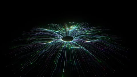 4K Abstract Neural Network Digital Iris Visualization Technology Motion Stock Footage 339267307