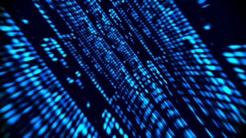 4K abstract neural technology digital matrix computer demostration Stock Footage 104583511