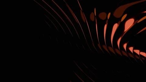4K Abstract Orange Red Lines Flowing on Dark Undulating Surface Seamless Mo.. Stock Footage 339366015