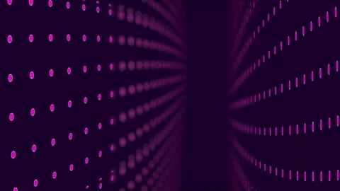4K Abstract Pink Dotted Grid Motion Curved Lines Black Background Stock Footage 329554275