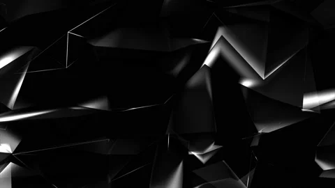 4K Abstract Polygonal Pattern of Triangles Loop Dark Background Presentation. Stock Footage 140298139