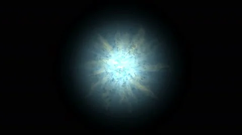 4k Abstract power explosion energy halo fire rays laser vortex ball background. Stock Footage 68513061
