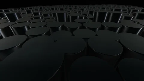 4k Abstract Round Background Random Motion, 3d Dark Animation Stock Footage 107526227