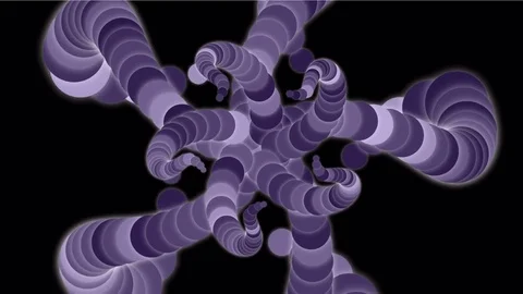 4k Abstract round circle flower pattern star chain rope knot whirlpool vortex. Stock Footage 73501036