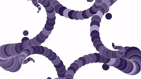 4k Abstract round circle flower pattern star chain rope knot whirlpool vortex. Stock Footage 73505686