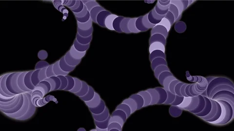 4k Abstract round circle flower pattern star chain rope knot whirlpool vortex. Stock Footage 73505700