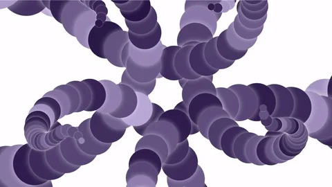 4k Abstract round circle flower pattern star chain rope knot whirlpool vortex. Stock Footage 73505706