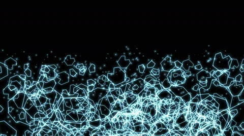 4k Abstract scifi polygon space microbes bacteria spores particles explosion. Stock-Footage 65020044