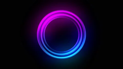 4k Abstract Seamless Neon Circle Backgro... | Stock Video | Pond5