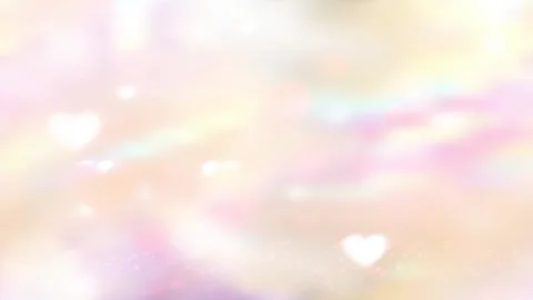 4K Abstract Soft Hearts Drifting Sideways on Warm Blurred Background Video stock 327711769