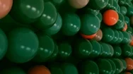 4K Abstract Sphere Molecules. Stock Footage