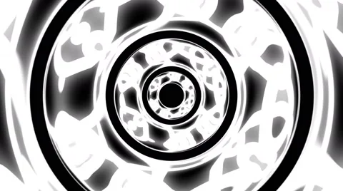 4k abstract spinning modern technology arc reactors neon motion background loop Stock Footage 56420009