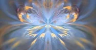 4K Abstract Symmetry Composition In Pastel Shades Of Orange And Blue Stock Footage