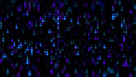 4k abstract technology background consisting of shimmering dots and squares Stock Footage 169400843