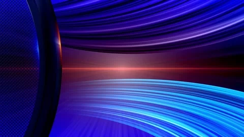 4K Abstract Technology Background with Flowing Blue and Purple Lines Video stock 327408096