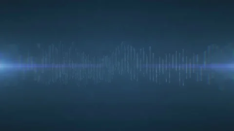 4k Abstract technology background. Modern digital animation. Sound interference. Stock Footage 120048426